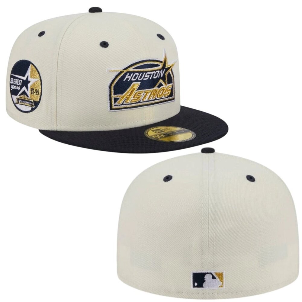 New Era Houston Astros 35 Great Years 59FIFTY Fitted Hat Cap Mens Size 7 1/4